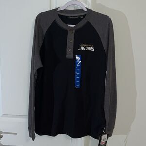New NWT Jacksonville Jaguars sewn authentic Men’s 3 Button Long Sleeve Shirt L